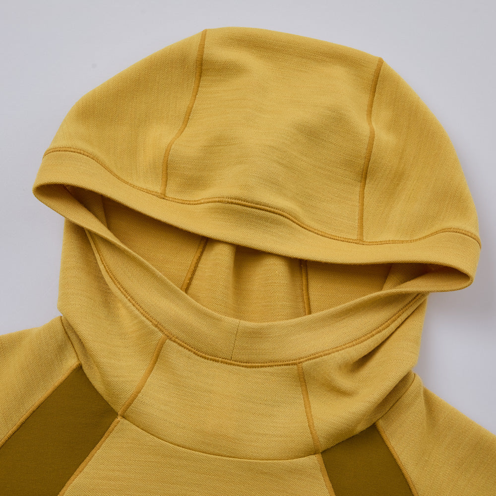 Kids Autumn Merino Wool COOLMAX Hooded Base Layer