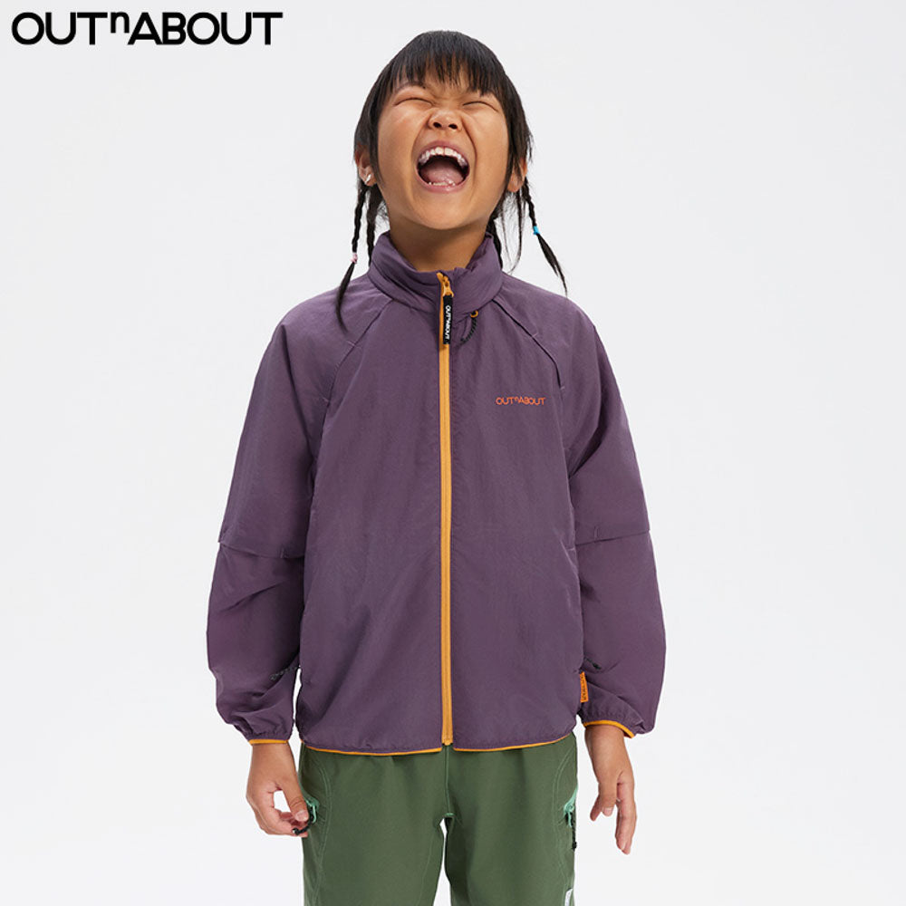 Stand Collar Coat with Stowable Hood
