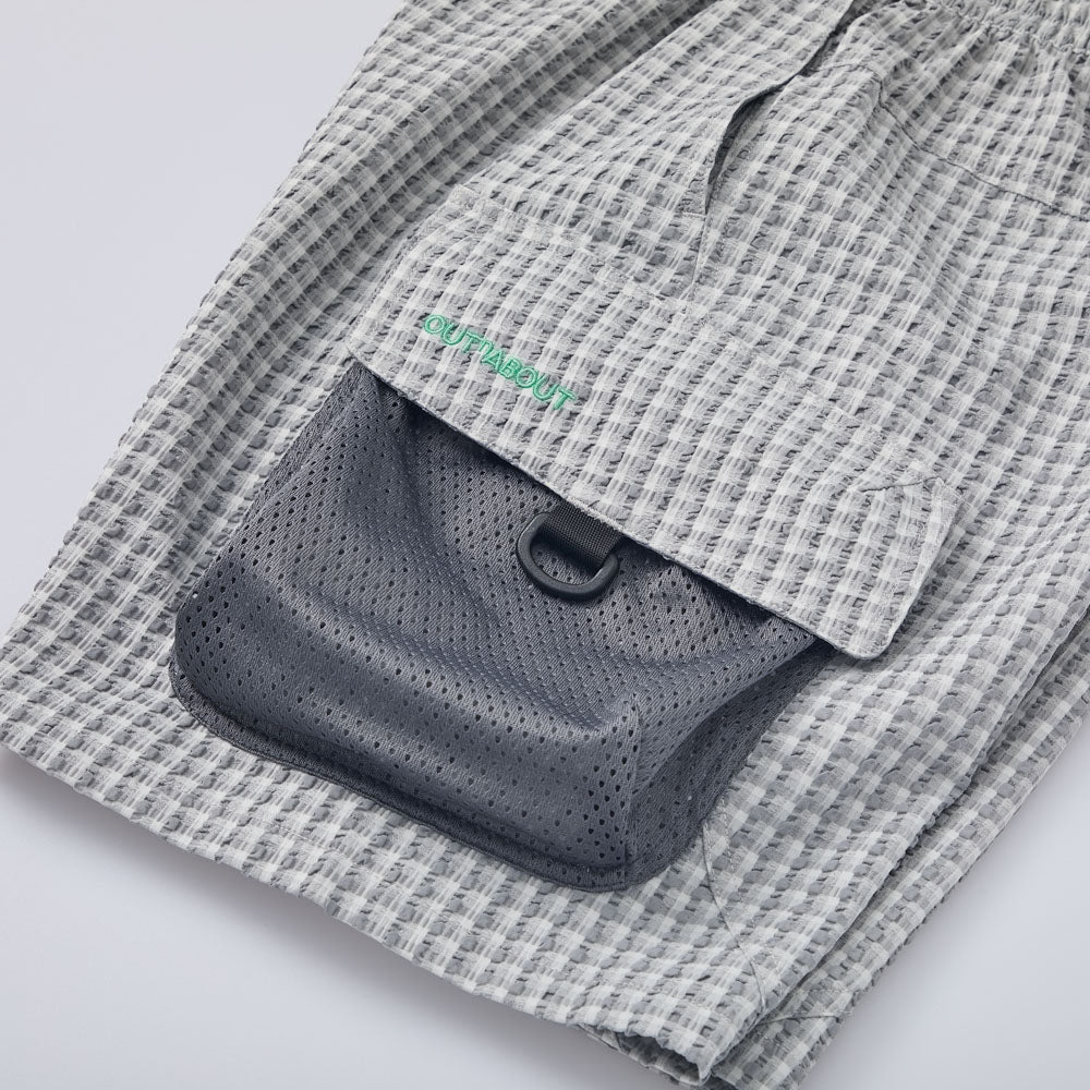 Seersucker Woven Shorts