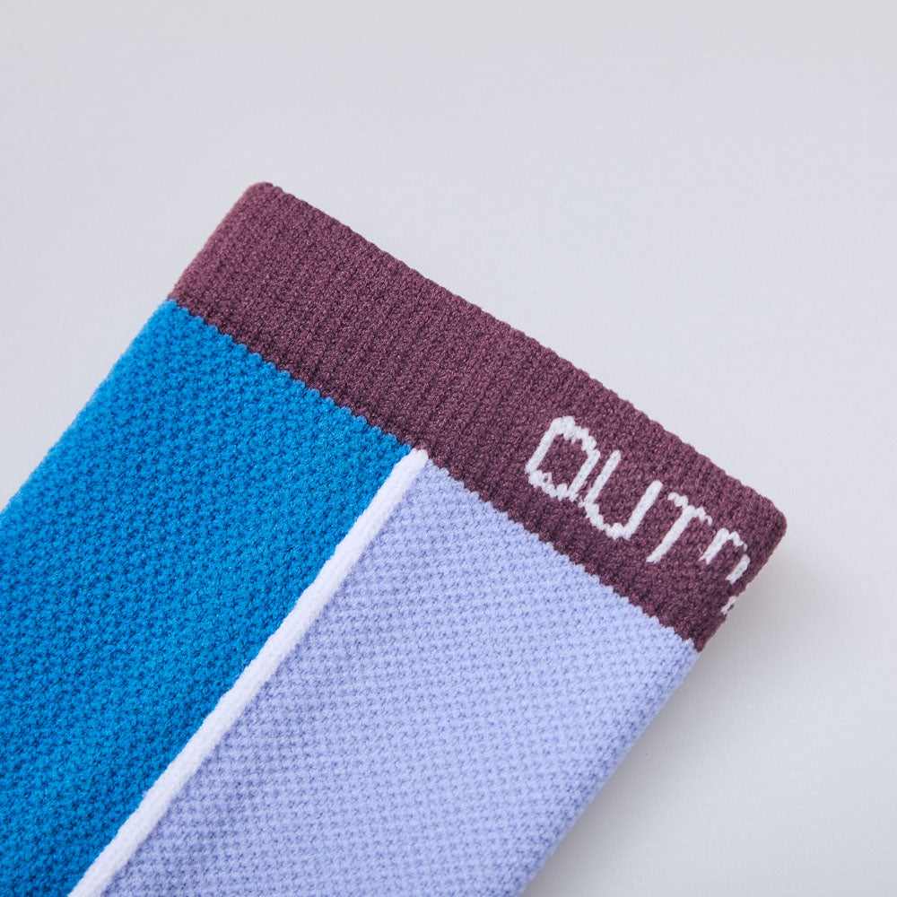 Color-Blocked Athletic Socks