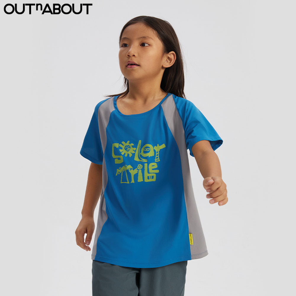 Graphic Sun Protection Quick-Dry Patchwork Tee