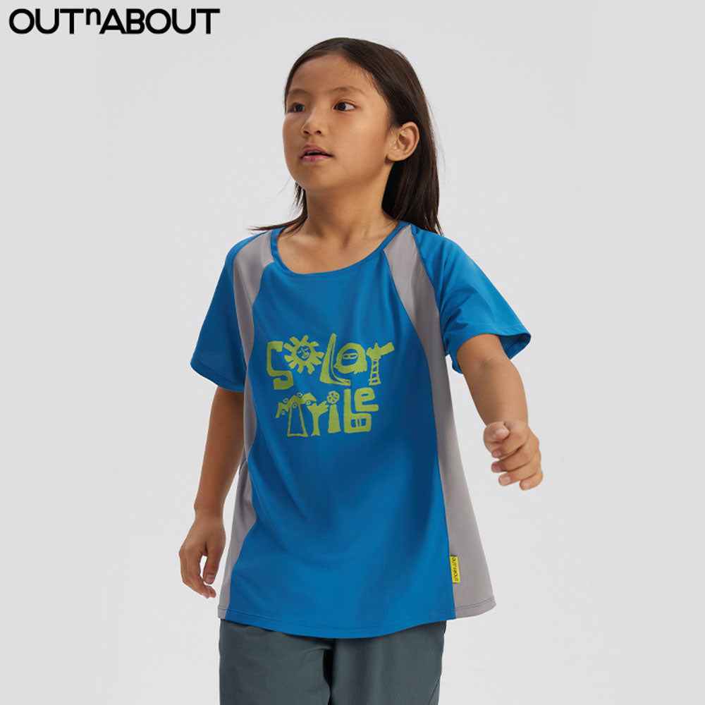 Graphic Sun Protection Quick-Dry Patchwork Tee