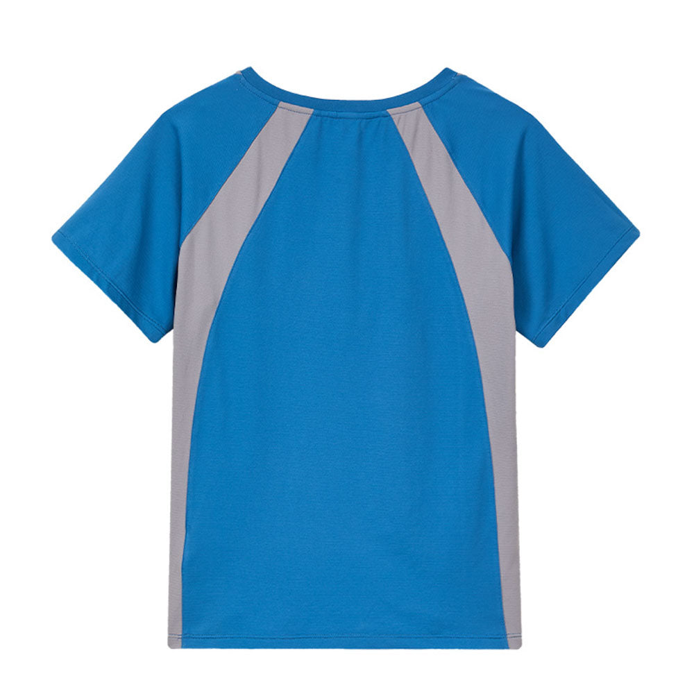 Graphic Sun Protection Quick-Dry Patchwork Tee