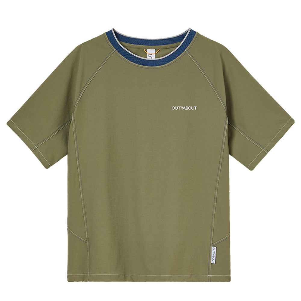 Lightweight Moisture-wicking Woven Short-Sleeve Tee