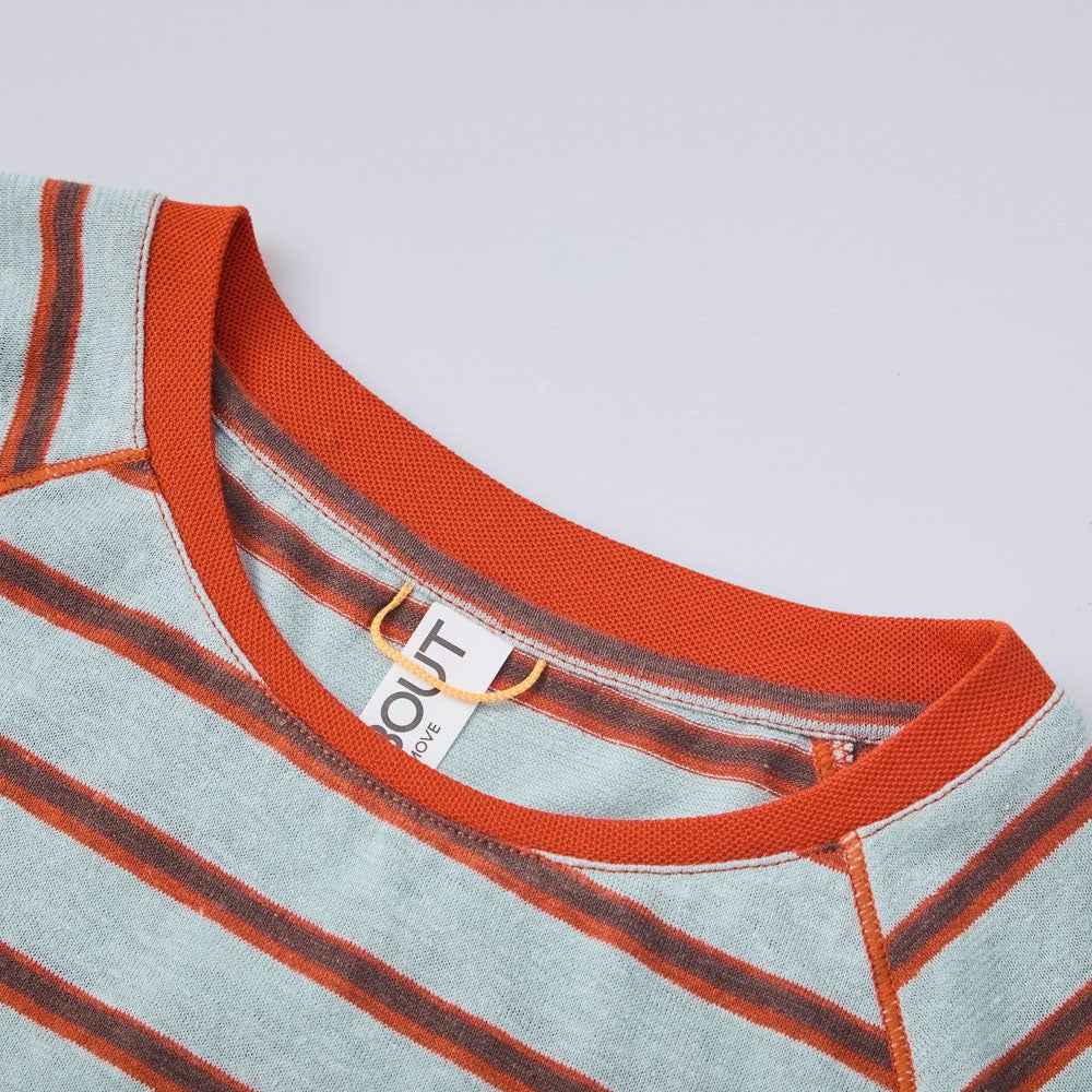 Striped Patchwork Short-Sleeve Tee