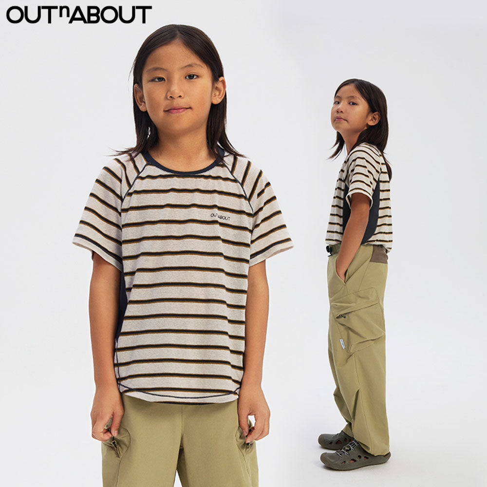 Striped Patchwork Short-Sleeve Tee