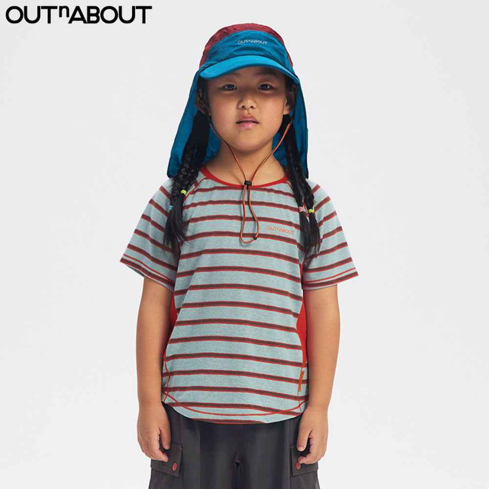 Striped Patchwork Short-Sleeve Tee
