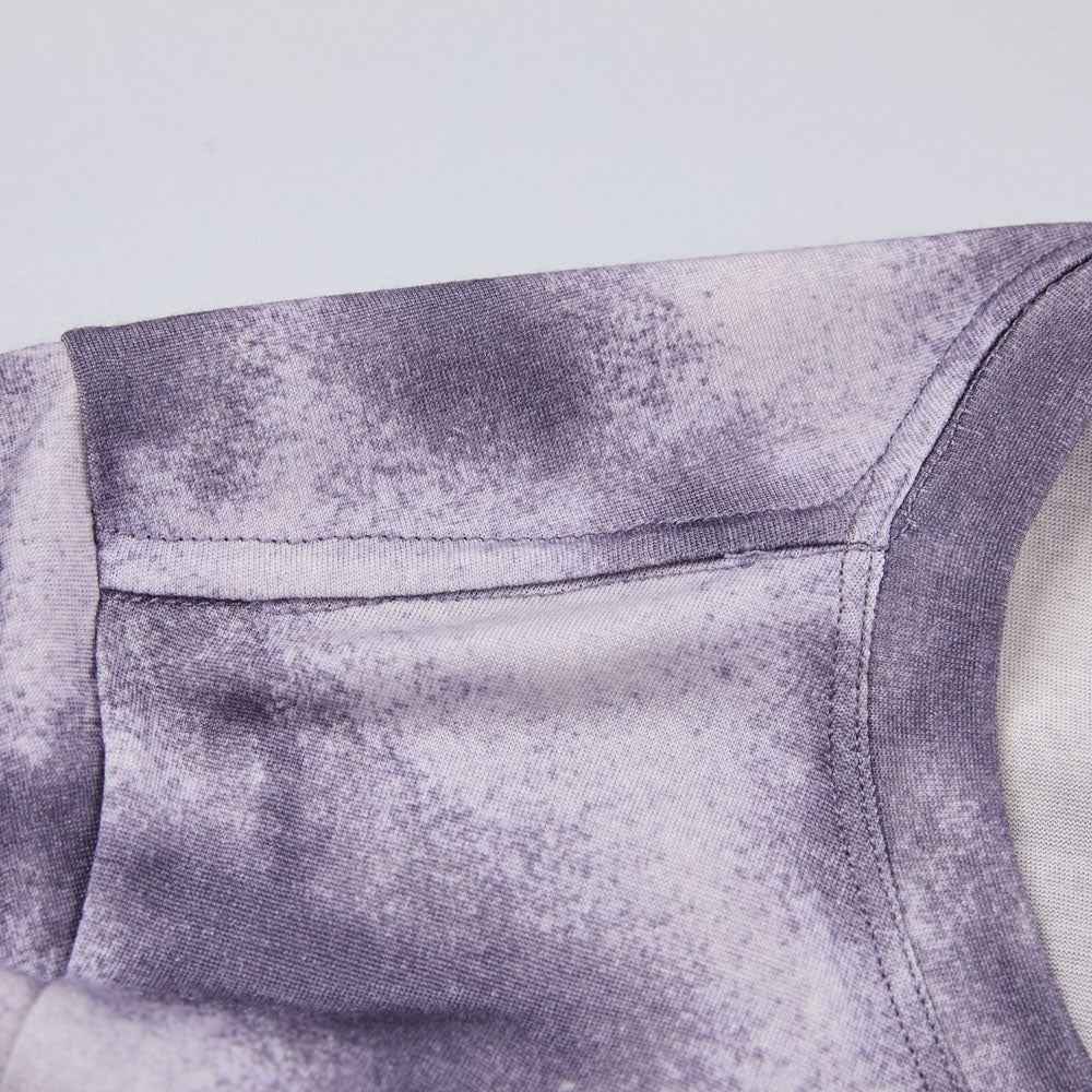 Graphic Tie-Dye Short-Merino Wool Sleeve Tee