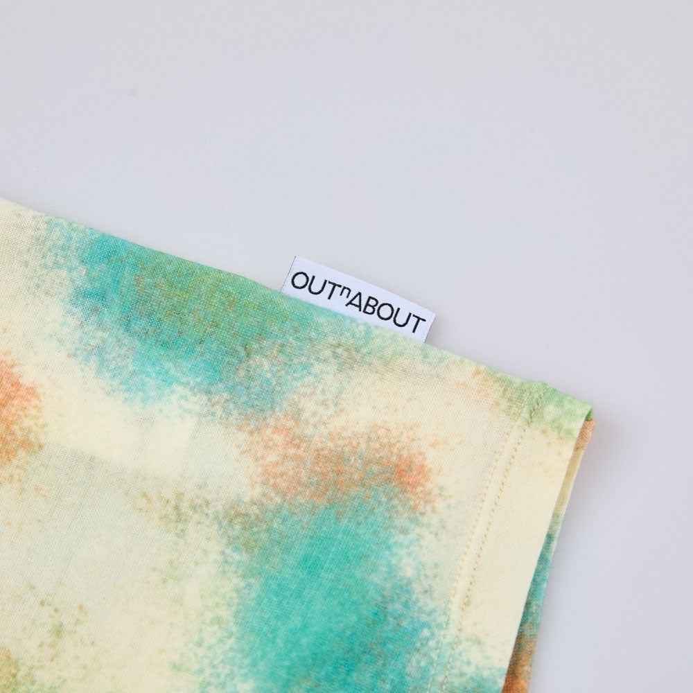 Graphic Tie-Dye Short-Merino Wool Sleeve Tee