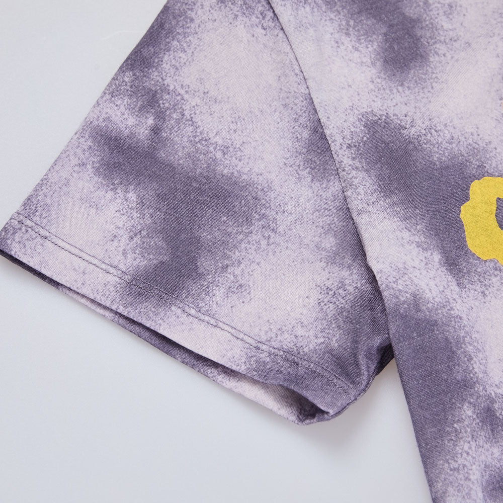 Graphic Tie-Dye Short-Merino Wool Sleeve Tee