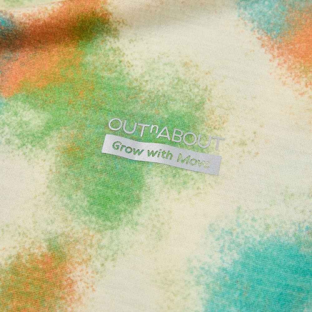 Graphic Tie-Dye Short-Merino Wool Sleeve Tee