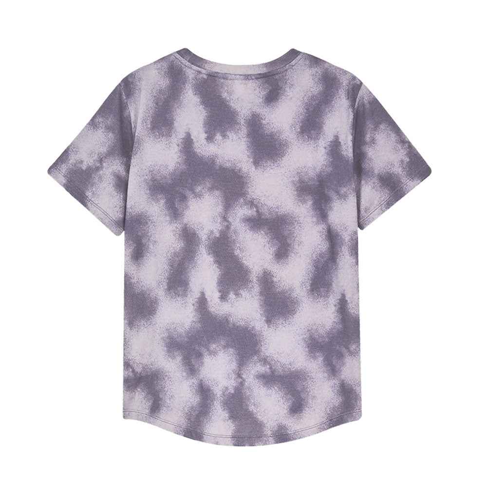 Graphic Tie-Dye Short-Merino Wool Sleeve Tee