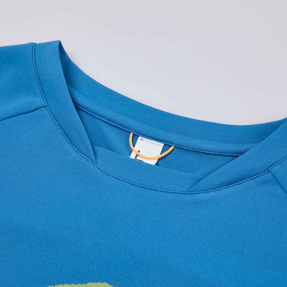 Graphic Sun-Protection Quick-Dry Raglan Sleeve Tee