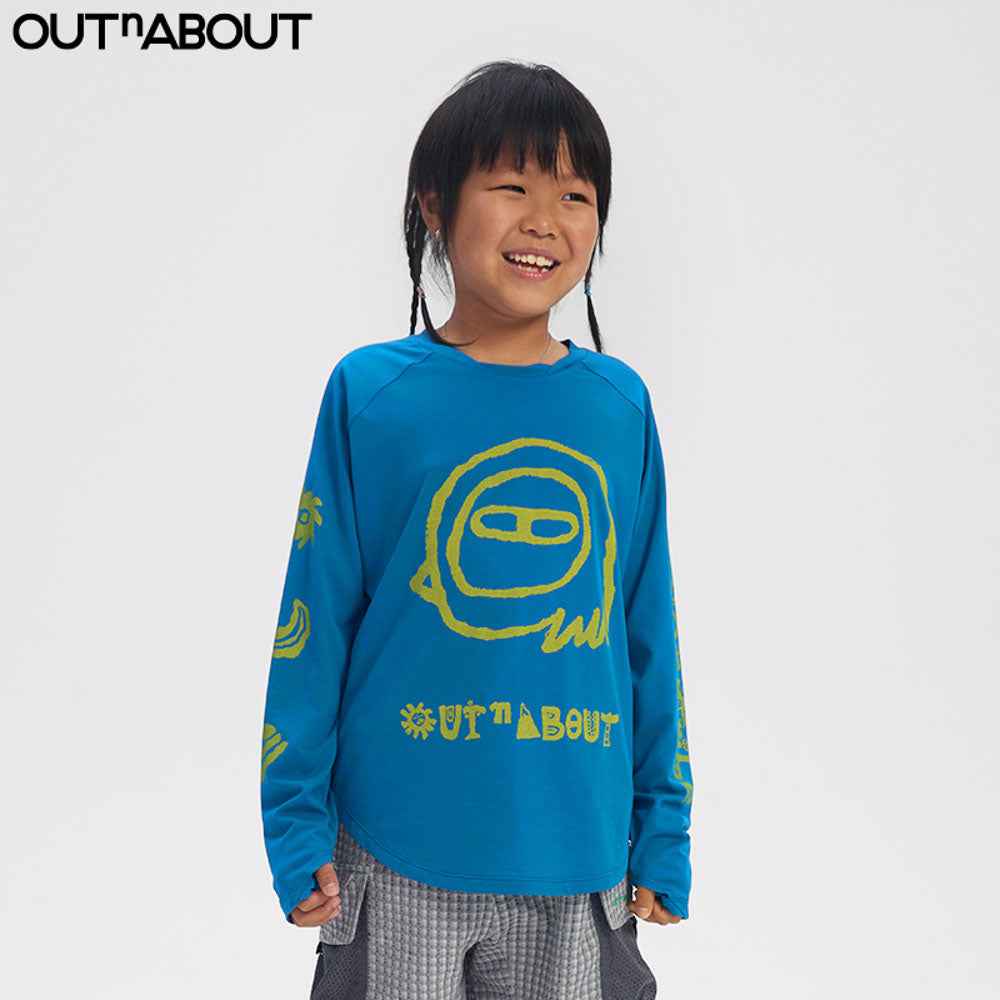 Graphic Sun-Protection Quick-Dry Raglan Sleeve Tee
