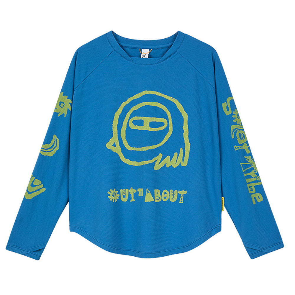 Graphic Sun-Protection Quick-Dry Raglan Sleeve Tee