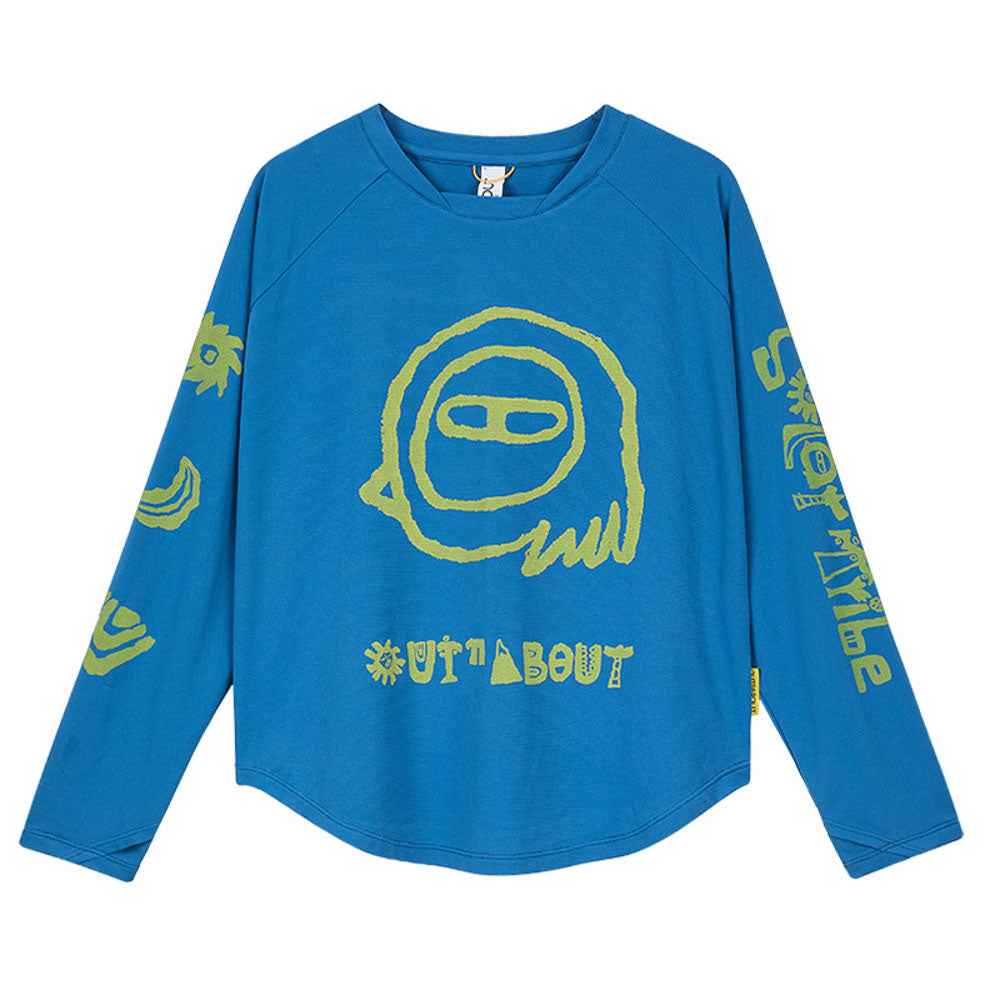 Graphic Sun-Protection Quick-Dry Raglan Sleeve Tee