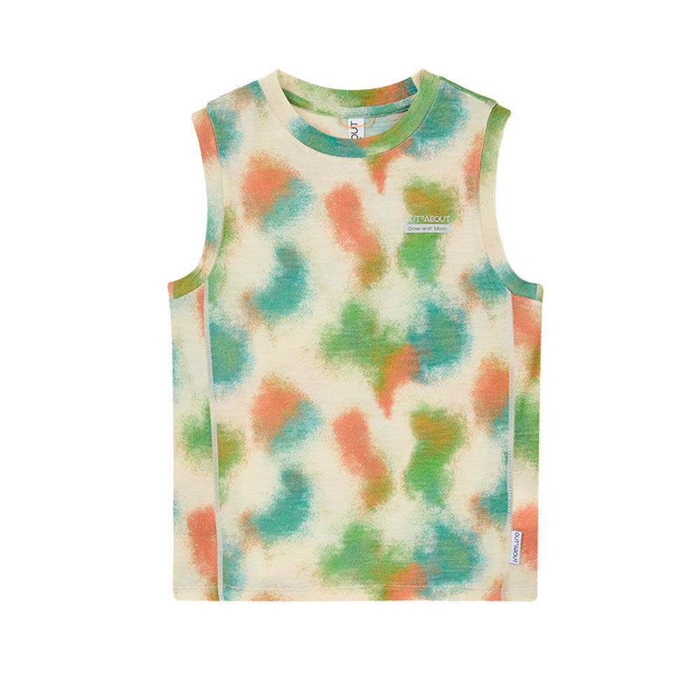 Graphic Tie-Dye Wool Vest