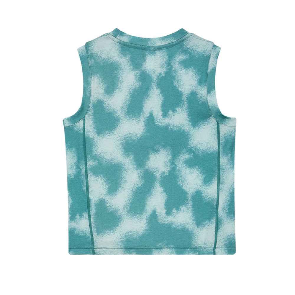 Graphic Tie-Dye Wool Vest