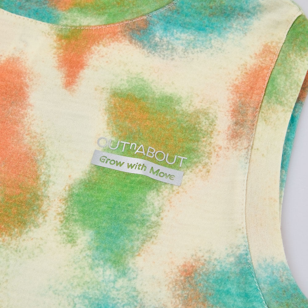 Graphic Tie-Dye Wool Vest