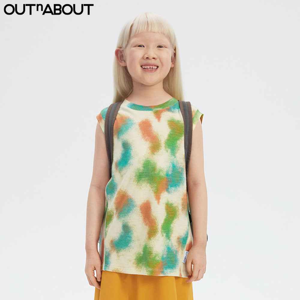 Graphic Tie-Dye Wool Vest