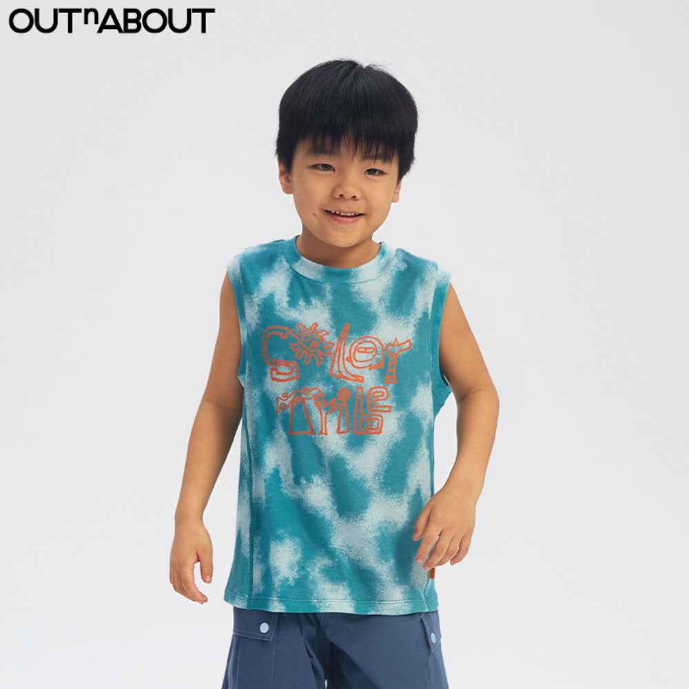 Graphic Tie-Dye Wool Vest