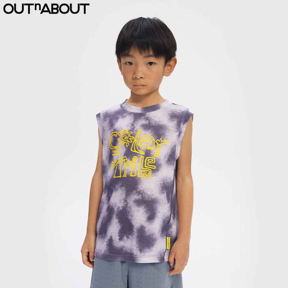Graphic Tie-Dye Wool Vest