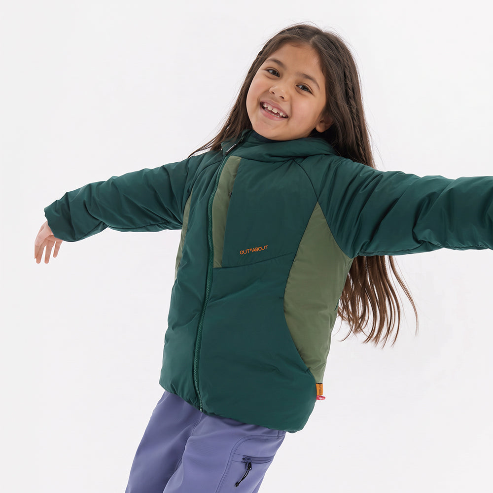 Kids Primaloft Golden Reversible Hooded Jacket