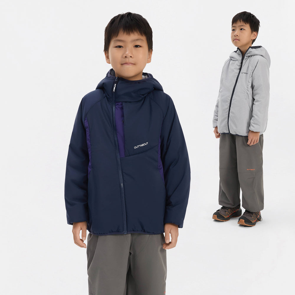 Kids Primaloft Golden Reversible Hooded Jacket