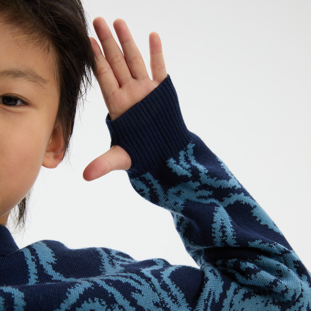 100% Merino Wool Graphic Sweater