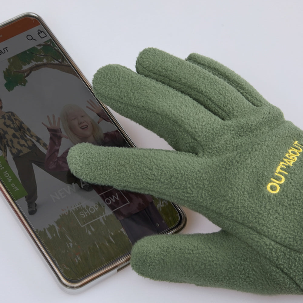Kids Lightweight Antistatic Fleece Gloves