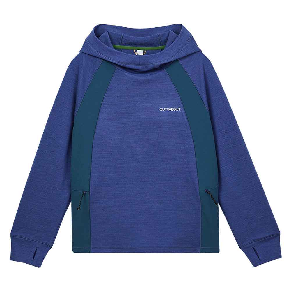 Kids Autumn Merino Wool COOLMAX Hooded Base Layer