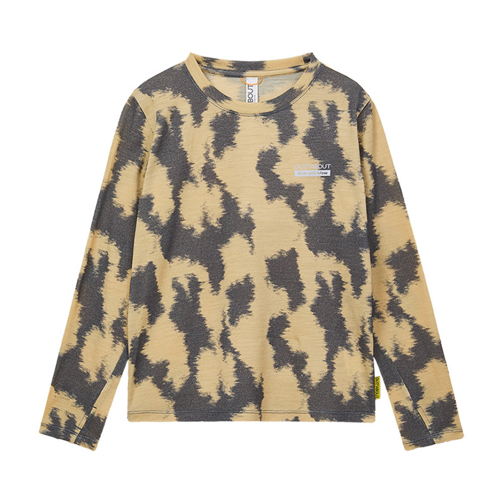 Kids 17.5μm Merino Wool LENZING™ Tencel™ Tie-Dye Graphic Tee
