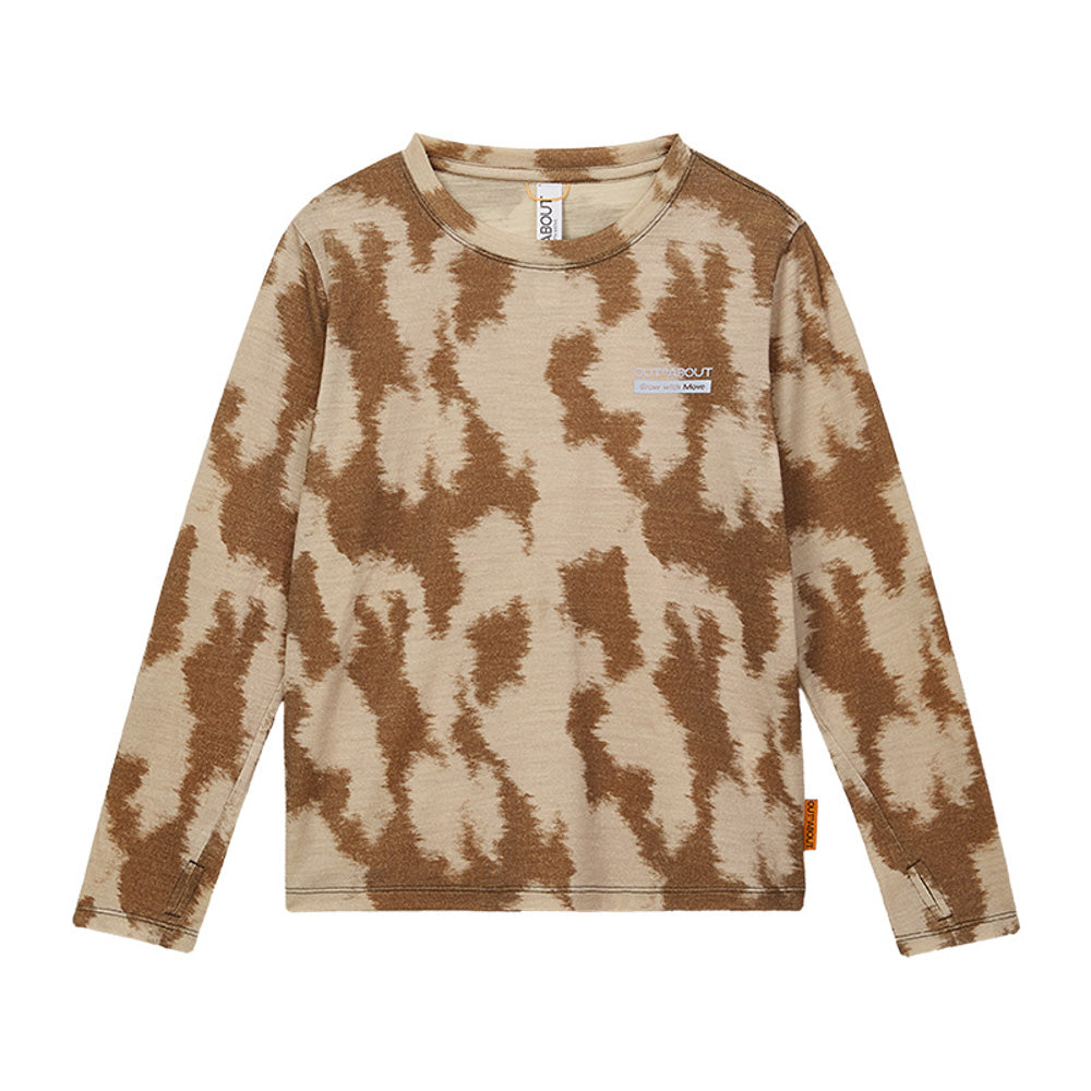 Kids 17.5μm Merino Wool LENZING™ Tencel™ Tie-Dye Graphic Tee