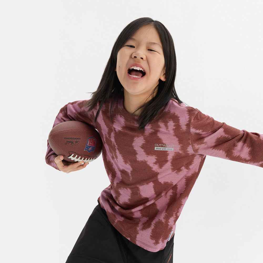 Kids 17.5μm Merino Wool LENZING™ Tencel™ Tie-Dye Graphic Tee