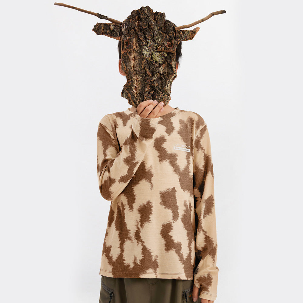 Kids 17.5μm Merino Wool LENZING™ Tencel™ Tie-Dye Graphic Tee