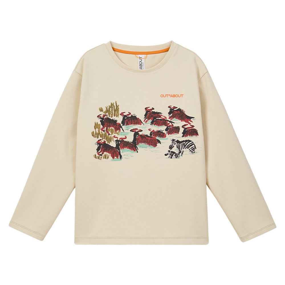 Kids Migrating Animals Graphic Sweatshirt