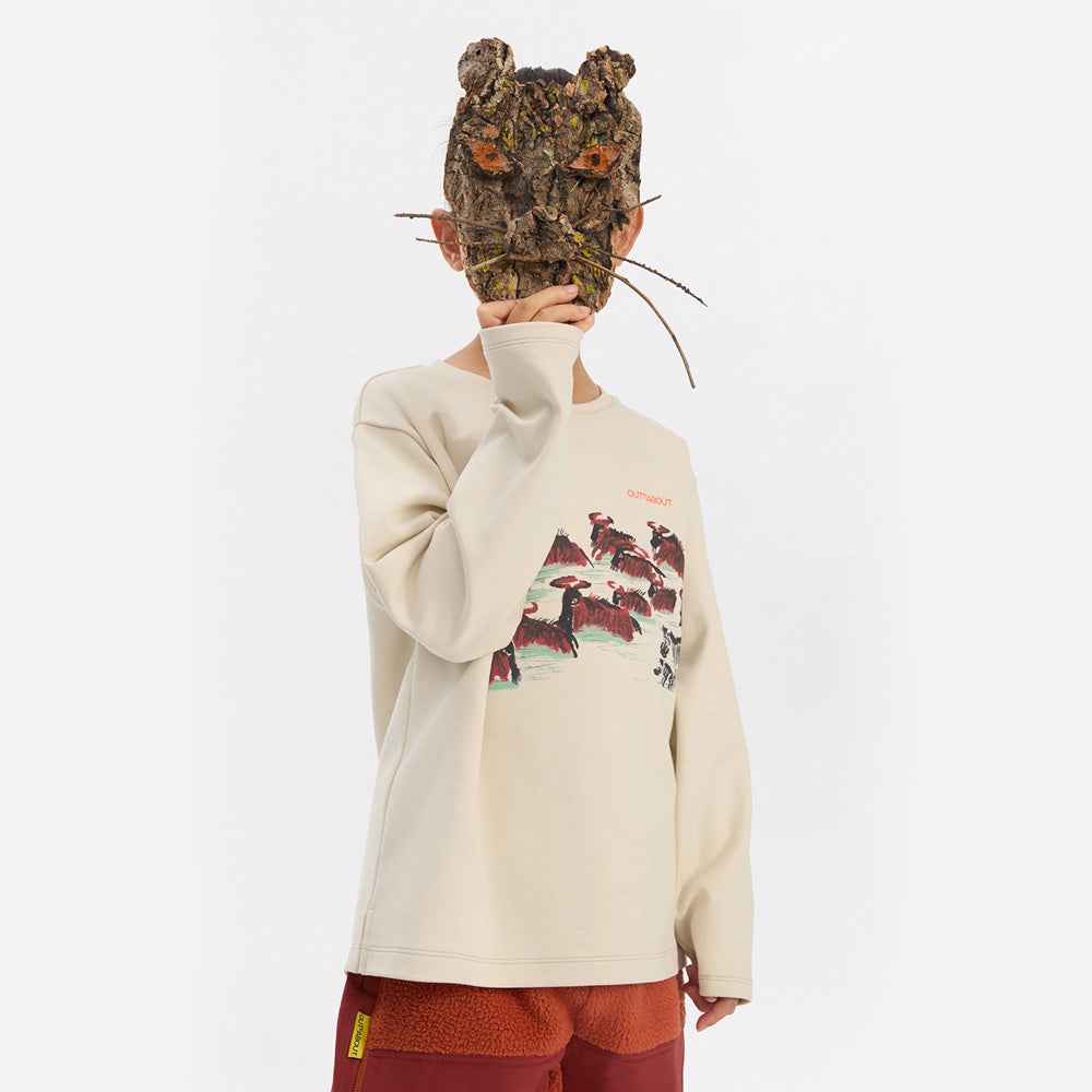 Kids Migrating Animals Graphic Sweatshirt