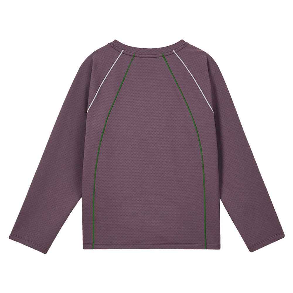 Kids Grid Fleece Sports Knit Sweatshirt