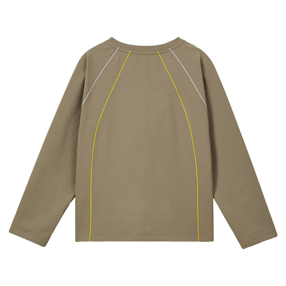 Kids Grid Fleece Sports Knit Sweatshirt
