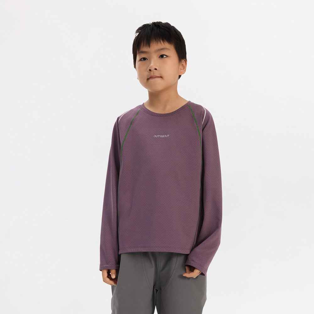 Kids Grid Fleece Sports Knit Sweatshirt