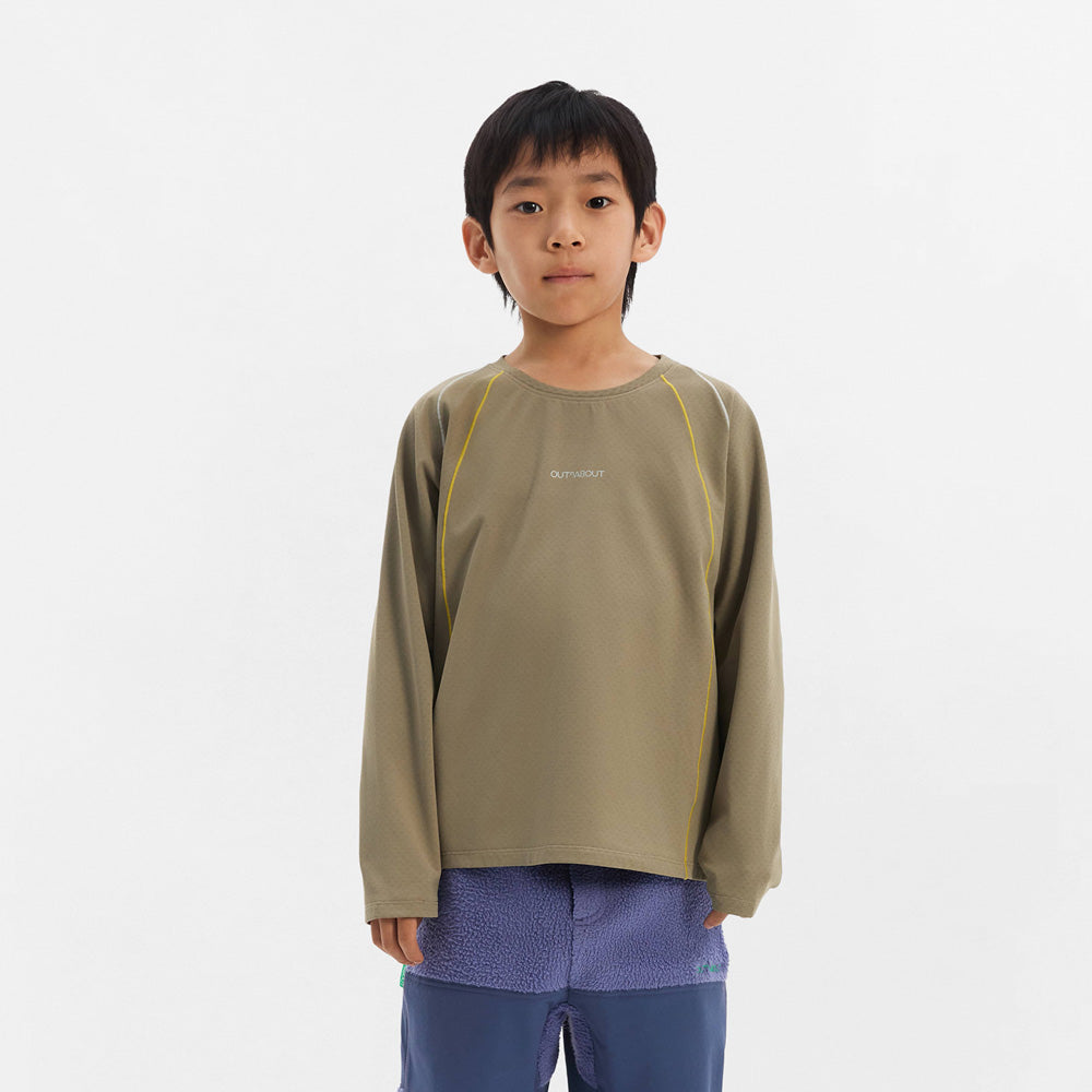 Kids Grid Fleece Sports Knit Sweatshirt