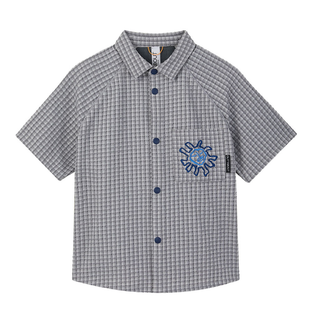 Seersucker Pattern Shirt