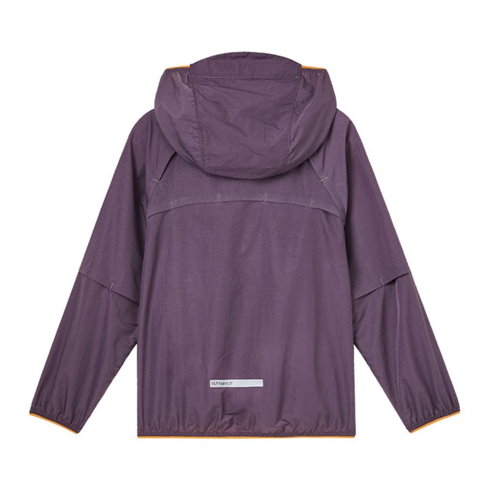 Stand Collar Coat with Stowable Hood