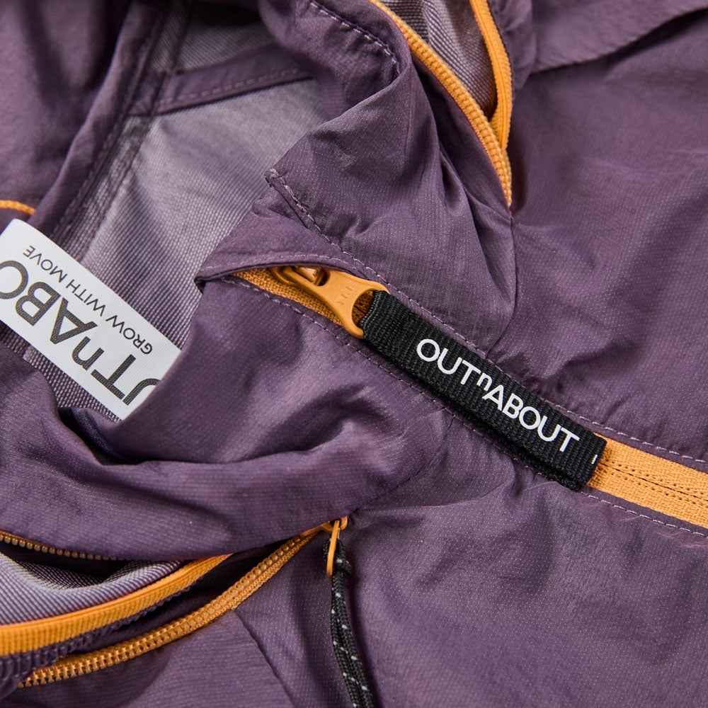 Stand Collar Coat with Stowable Hood