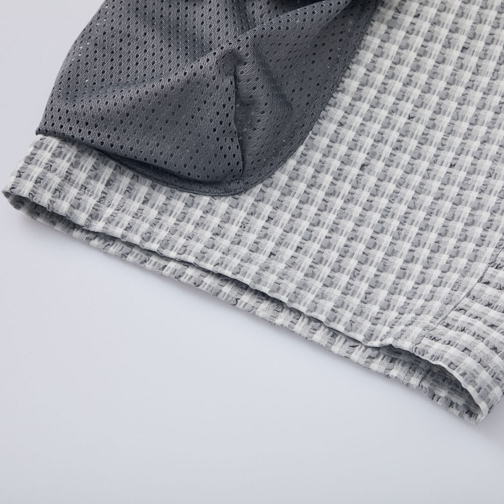 Seersucker Woven Shorts