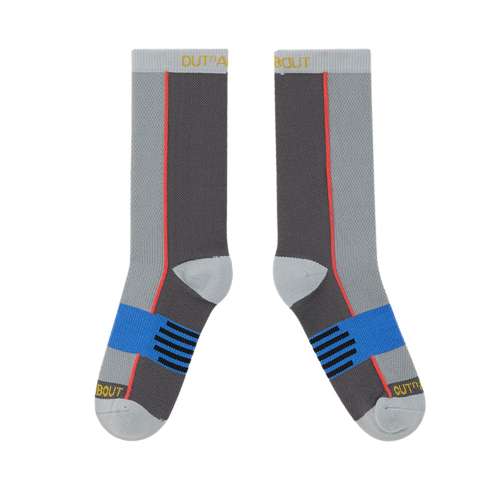 Color-Blocked Athletic Socks