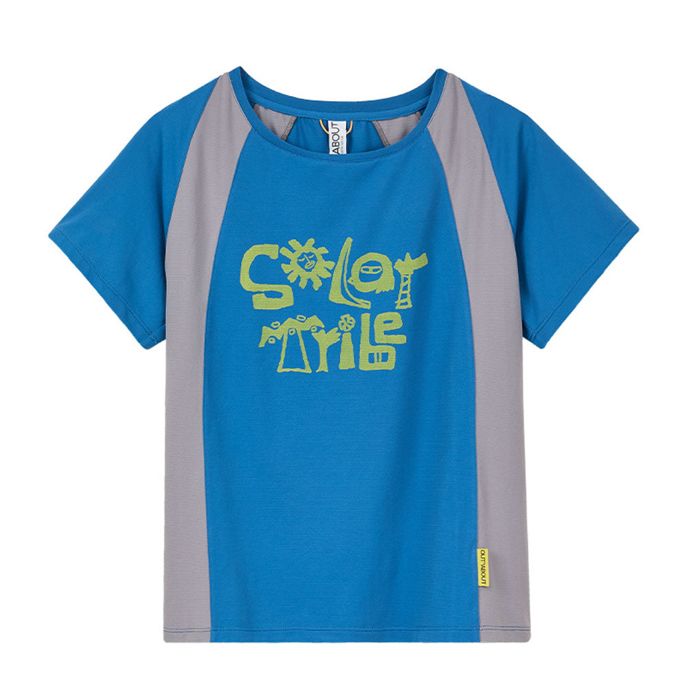 Graphic Sun Protection Quick-Dry Patchwork Tee