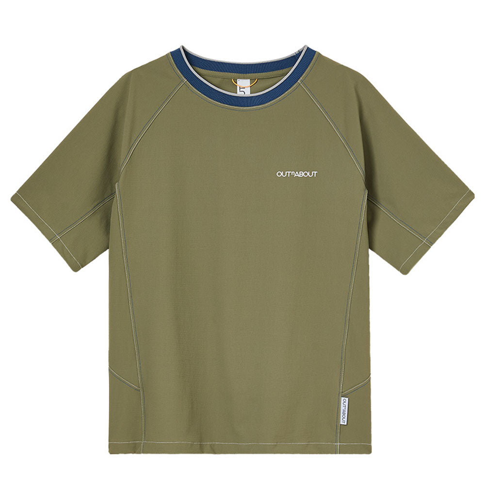 Lightweight Moisture-wicking Woven Short-Sleeve Tee