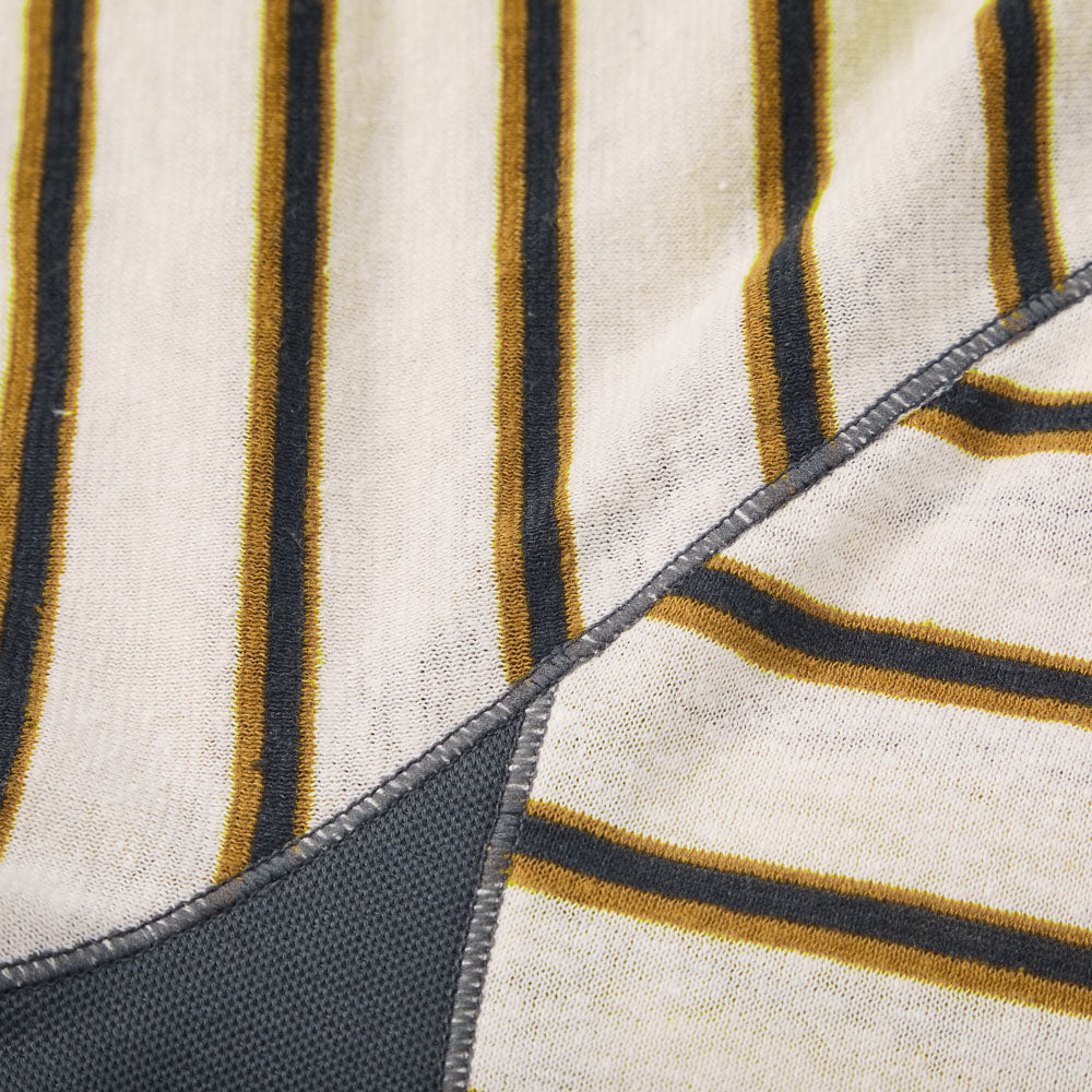 Striped Patchwork Short-Sleeve Tee