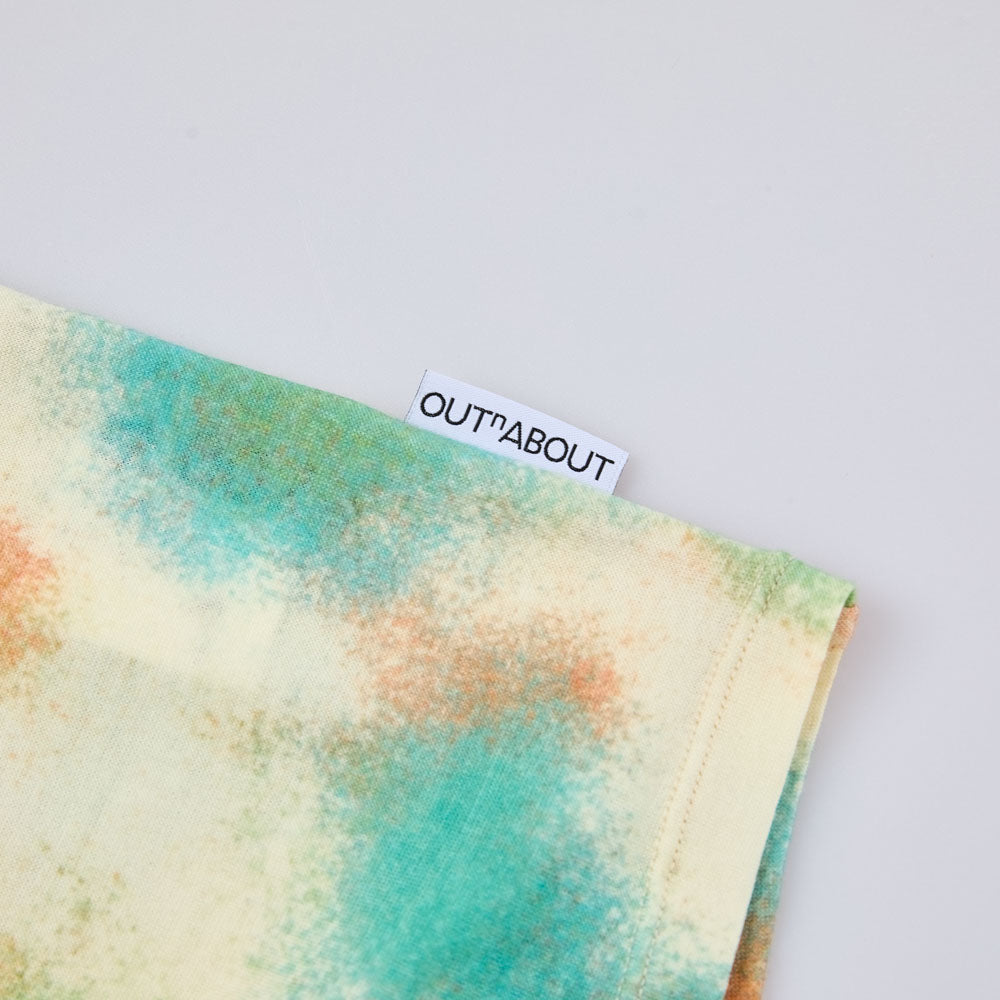 Graphic Tie-Dye Short-Merino Wool Sleeve Tee